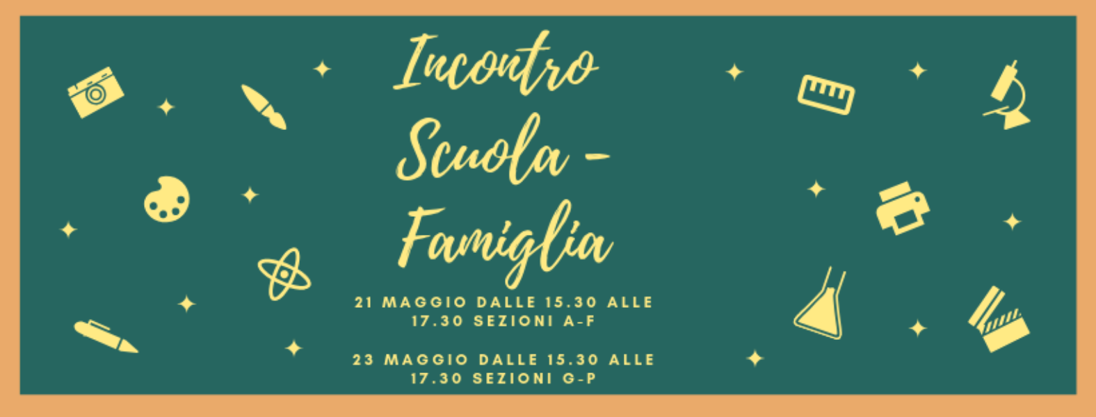 incontri scuola famiglia 21 e 23 maggio